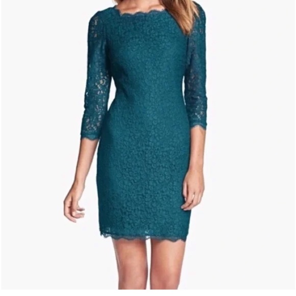 DVF DIANE VON FURSTENBERG Zarita Lace Sheath Dress, Size
